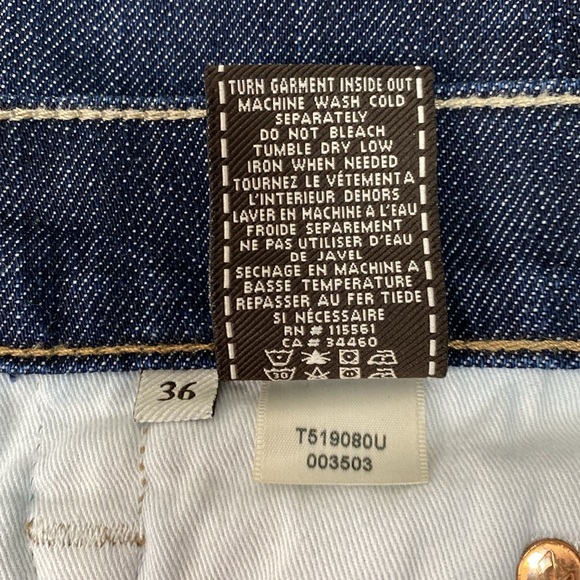 7 For All Mankind Button Fly Standard Fit Jeans - Picture 10 of 11